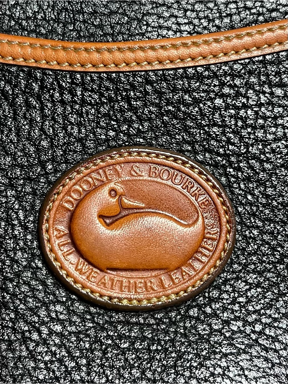 Dooney & Bourke All Weather Leather Saddle Crossbody Bag 70's 80's Collectors - Picture 10 of 16
